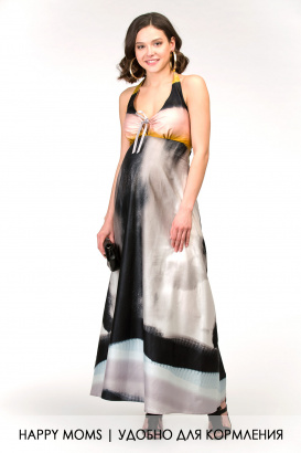 Хлопковый сарафан для беременных и кормящих