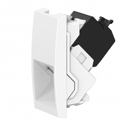 Встраиваемая розетка компьютерная CADUCEUS ALING MODE с модулем Keystone RJ45 8P8C cat.6A, SFTP, модульная, механизм (Артикул: 666S)