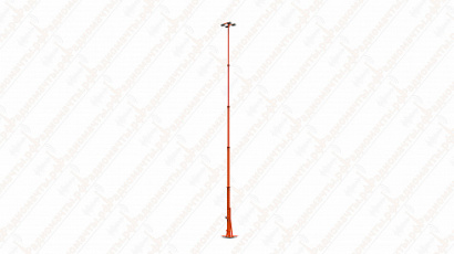 Складывающаяся мачта с лебедкой на опорном основании ГИК от 5 до 16 метров