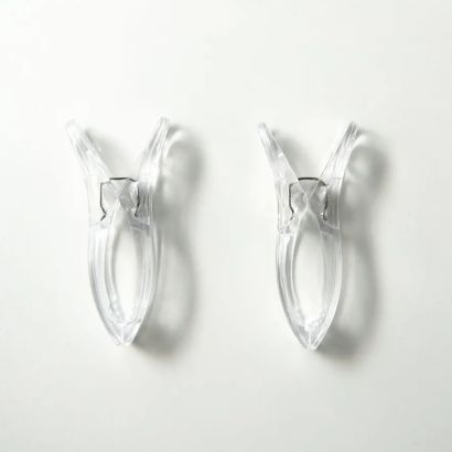 Зажимы-прищепки пластиковые прозрачные