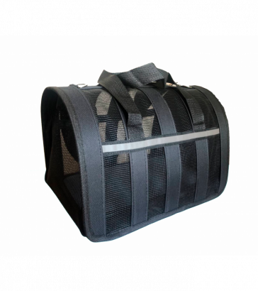 Переноска для животных, съемный коврик, черная, 7963