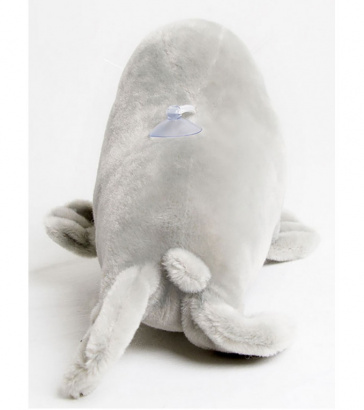 Мягкая игрушка нерпа Мультик, серый, 27 см, Mi015