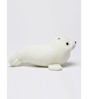 Мягкая игрушка нерпа Мультик, белый, 40 см, Mi017