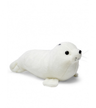 Мягкая игрушка нерпа Мультик, белый, 40 см, Mi017