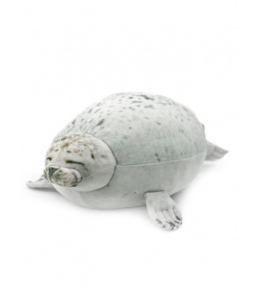 Тюлень огромный, (Очень мягкий наполнитель и тянущийся материал), 60 см, Mi091