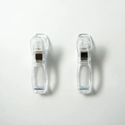 Зажимы-прищепки пластиковые прозрачные