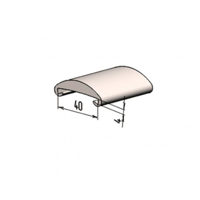 Поручень на перила П 40х4 (21 метр)