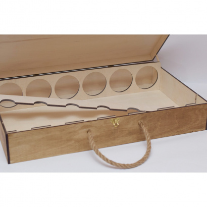 Деревянный ящик кейс для бутылок