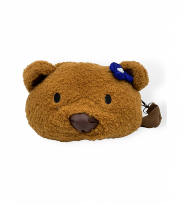 Сумка медведь с цветком, 20см, Mi180