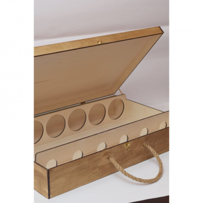 Деревянный ящик кейс для бутылок