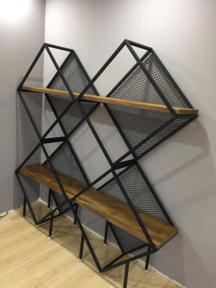 Металлическая мебель лофт из сетки ЦПВС