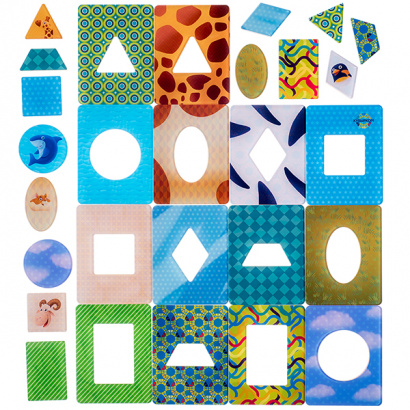 РАЗВИВАЮЩАЯ ИГРА ДОСОЧКИ СЕГЕНА, серия: ЛАПЫ, УШИ И ХВОСТЫ