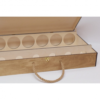 Деревянный ящик кейс для бутылок