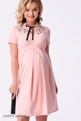 Платье для беременных со стразами