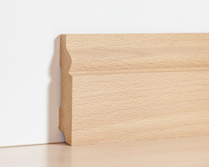 Плинтус Волна Бук 60мм напольный