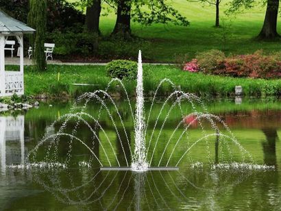 Плавающий фонтан "Павлин"