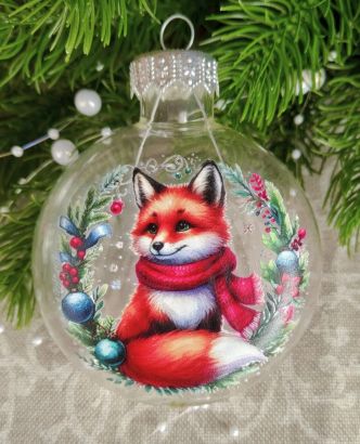 Фигурные стеклянные ёлочные игрушки