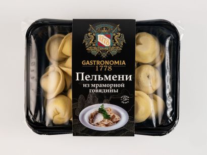 Пельмени из мраморной говядины ручная лепка 