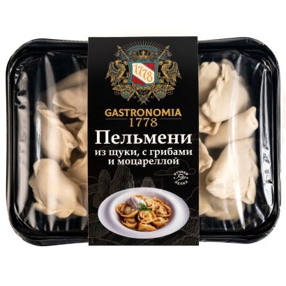 Пельмени из щуки с грибами и моцареллой ручная лепка