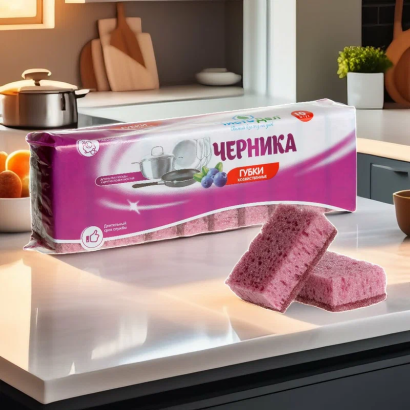 Губки для мытья посуды под торговой маркой ЧистоДел