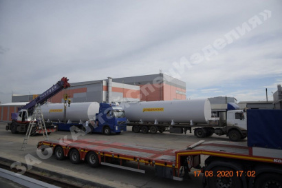 Резервуар горизонтальный  стальной наземный утепленный