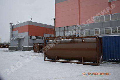Резервуар горизонтальный  стальной наземный утепленный