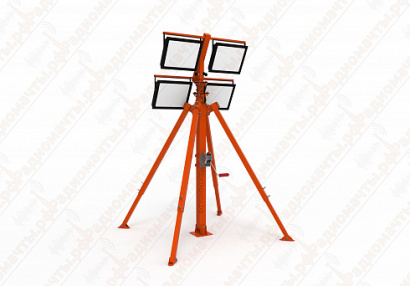 Телескопическая осветительная мачта с лебедкой от 4 до 16 метров