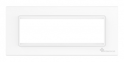 Рамка антибактериальная декоративная CADUCEUS ALING EXPERIENCE на 7 модулей (Артикул: A70107.0)
