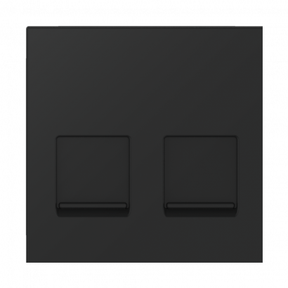 Адаптер CADUCEUS ALING HIDE, двойной для Keystone RJ12/RJ45/USB A-A/HDMI A-A, со шторками (Артикул: 2350)