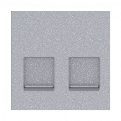 Адаптер CADUCEUS ALING HIDE, двойной для Keystone RJ12/RJ45/USB A-A/HDMI A-A, со шторками (Артикул: 2350)