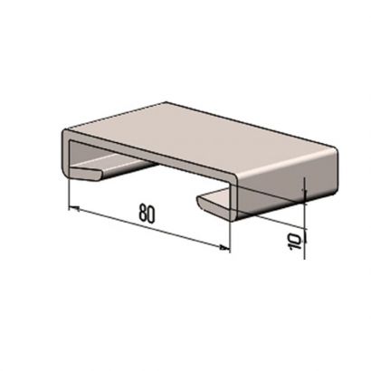 Поручень на перила ПЛ 80х10 (10 метров)