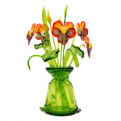 Малая цветочная композиция из стекла в ассортименте