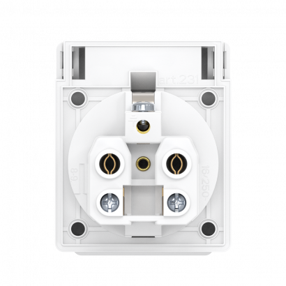 Розетка CADUCEUS ALING электрическая панельная, с крышкой, 16А, 250 В~ (Артикул: 231)