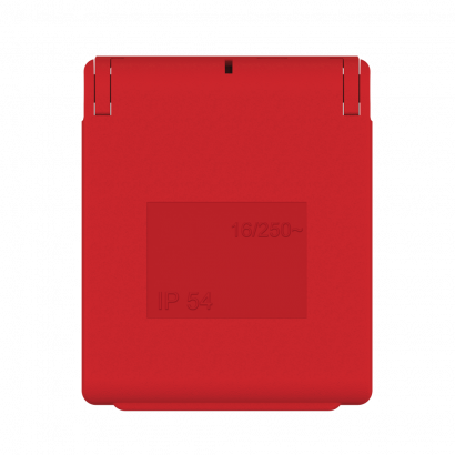 Розетка CADUCEUS ALING электрическая панельная, с крышкой, 16А, 250 В~ (Артикул: 231)