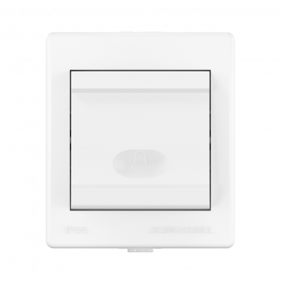 Выключатель одноклавишный CADUCEUS ALING POWER для открытой проводки, с символом Звонок, 10А, 250В~ (Артикул: 256)