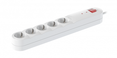 Удлинитель CADUCEUS ALING с выключателем, 5х16А, 1,5м, 250В~ с защитой от перенапряжения (Артикул: 44601)