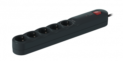 Удлинитель CADUCEUS ALING с выключателем, 5х16А, 1,5м, 250В~ с защитой от перенапряжения (Артикул: 44601)