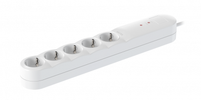 Удлинитель CADUCEUS ALING без выключателя, 5х16А, 1,5м, 250В~, с защитой от перенапряжения (Артикул: 4461)