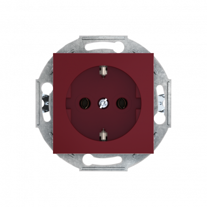 Розетка скрытой установки CADUCEUS ALING PRESTIGE, с заземлением, без шторок, с крышкой, с керамическим основанием, 16А, 250В~, механизм (Артикул: 6003)