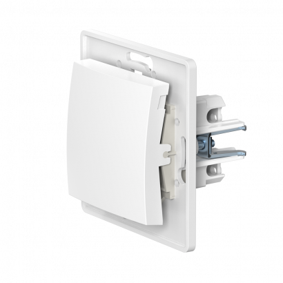 Выключатель скрытой установки CADUCEUS ALING PRESTIGE двухклавишный, проходной, 10АХ, 250В~, механизм (Артикул: 60072)