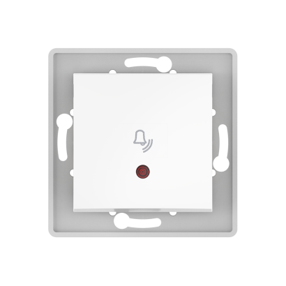 Выключатель скрытой установки CADUCEUS ALING PRESTIGE кнопочный, звонок, с индикацией, 10А, 250В~, механизм (Артикул: 6010I)
