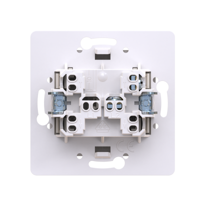 Выключатель скрытой установки CADUCEUS ALING PRESTIGE кнопочный, звонок, с индикацией, 10А, 250В~, механизм (Артикул: 6010I)