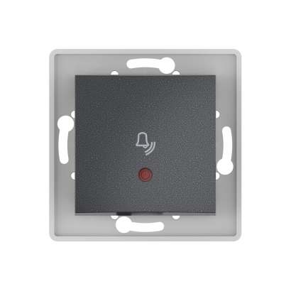 Выключатель скрытой установки CADUCEUS ALING PRESTIGE кнопочный, звонок, с индикацией, 10А, 250В~, механизм (Артикул: 6010I)