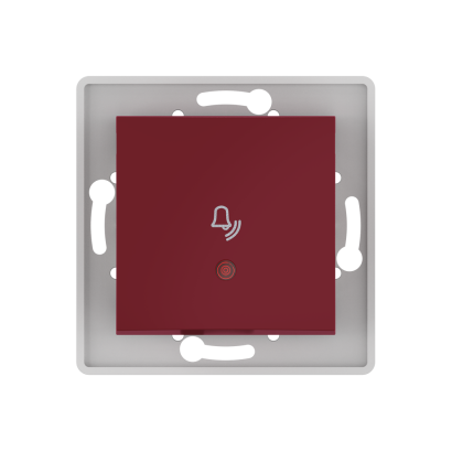 Выключатель скрытой установки CADUCEUS ALING PRESTIGE кнопочный, звонок, с индикацией, 10А, 250В~, механизм (Артикул: 6010I)