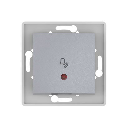 Выключатель скрытой установки CADUCEUS ALING PRESTIGE кнопочный, звонок, с индикацией, 10А, 250В~, механизм (Артикул: 6010I)