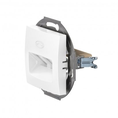 Розетка скрытой установки CADUCEUS ALING PRESTIGE 2хRJ12 6P2C двойная, телефонная, механизм (Артикул: 6011)