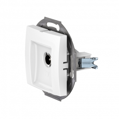 Встраиваемая розетка CADUCEUS ALING PRESTIGE антенная TV, одиночная, механизм (Артикул: 6012I)