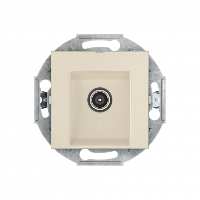 Встраиваемая розетка CADUCEUS ALING PRESTIGE антенная TV, одиночная, механизм (Артикул: 6012I)