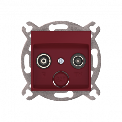 Розетка скрытой установки CADUCEUS ALING PRESTIGE антенная TV/FM, проходная, механизм (Артикул: 6012P)