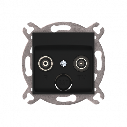 Розетка скрытой установки CADUCEUS ALING PRESTIGE антенная TV/FM/SAT, оконечная, механизм (Артикул: 6012S)